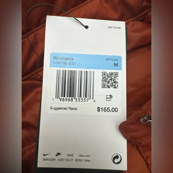 Nike Women's Essential Sportswear Quilted Trench Size Small Medium Large$165 - Picture 6 of 9